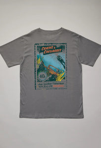 Cracks & Crevases Tee - Charcoal-Just Another Fisherman-P&amp;K The General Store
