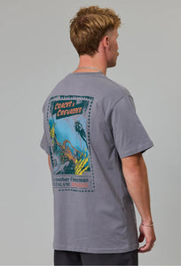 Cracks & Crevases Tee - Charcoal-Just Another Fisherman-P&amp;K The General Store