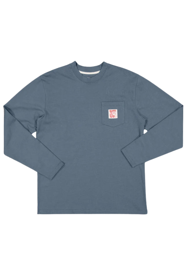 Heavy Shore LS Tee - Dusk Blue-Just Another Fisherman-P&amp;K The General Store