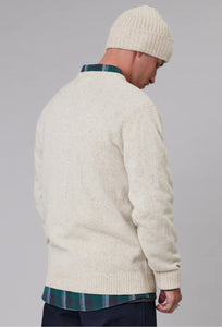 Merino Sea Crew - Ivory Marle-Just Another Fisherman-P&amp;K The General Store