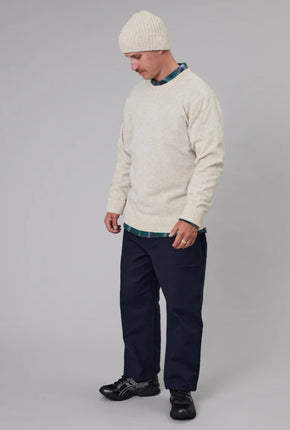 Merino Sea Crew - Ivory Marle-Just Another Fisherman-P&amp;K The General Store