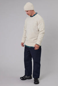 Merino Sea Crew - Ivory Marle-Just Another Fisherman-P&amp;K The General Store
