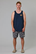Load image into Gallery viewer, Snapper Singlet - Navy-Just Another Fisherman-P&amp;K The General Store
