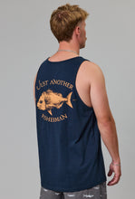 Load image into Gallery viewer, Snapper Singlet - Navy-Just Another Fisherman-P&amp;K The General Store

