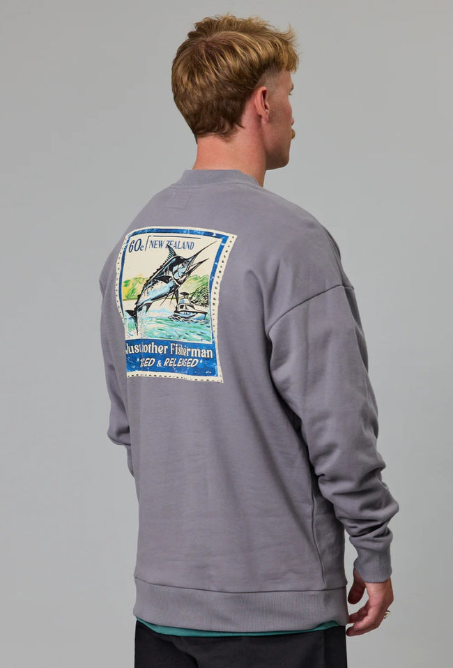 Tagged & Released Crew - Charcoal-Just Another Fisherman-P&amp;K The General Store