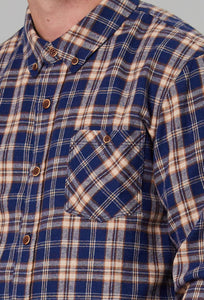 Boatyard Shirt - Dawn Blue Check-Just Another Fisherman-P&amp;K The General Store