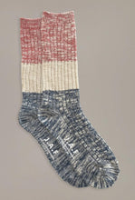 Load image into Gallery viewer, Port Sock - Cinnabar/Beige/Navy-Just Another Fisherman-P&amp;K The General Store

