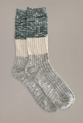 Port Sock - Green/Beige/Grey-Just Another Fisherman-P&amp;K The General Store