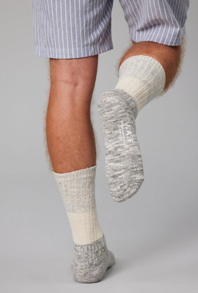 Port Sock - Grey/Beige/Dark Grey-Just Another Fisherman-P&amp;K The General Store