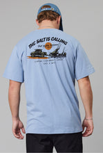 Load image into Gallery viewer, Salt Is Calling Tee - Faded Denim-Just Another Fisherman-P&amp;K The General Store
