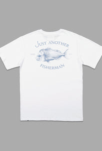 Snapper Logo Tee - White/Blue-Just Another Fisherman-P&amp;K The General Store