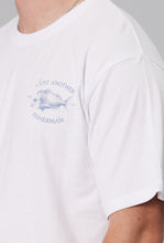 Load image into Gallery viewer, Snapper Logo Tee - White/Blue-Just Another Fisherman-P&amp;K The General Store
