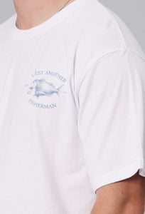 Snapper Logo Tee - White/Blue-Just Another Fisherman-P&amp;K The General Store