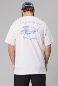 Snapper Logo Tee - White/Blue-Just Another Fisherman-P&amp;K The General Store