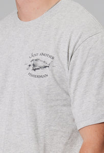 Snapper Logo Tee - Grey Marle/Navy-Just Another Fisherman-P&amp;K The General Store