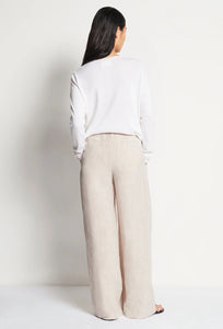 JHL Crew L/S T - White Cotton Cashmere-JULIETTE HOGAN-P&amp;K The General Store