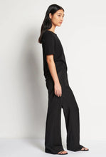 Load image into Gallery viewer, JHL Crew T - Black Cotton Cashmere-JULIETTE HOGAN-P&amp;K The General Store

