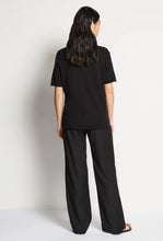 Load image into Gallery viewer, JHL Crew T - Black Cotton Cashmere-JULIETTE HOGAN-P&amp;K The General Store
