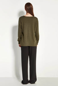 JHL V-Neck L/S Tee - Nori-JULIETTE HOGAN-P&amp;K The General Store