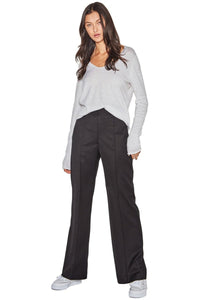 JHL V-Neck Long Sleeve Tee - White-JULIETTE HOGAN-P&amp;K The General Store