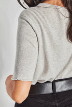 Load image into Gallery viewer, JHL - V Neck T - Soft Grey Marle-JULIETTE HOGAN-P&amp;K The General Store
