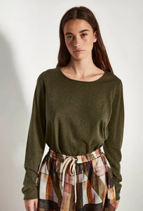 JHL Crew L/S Tee - Nori-JULIETTE HOGAN-P&amp;K The General Store