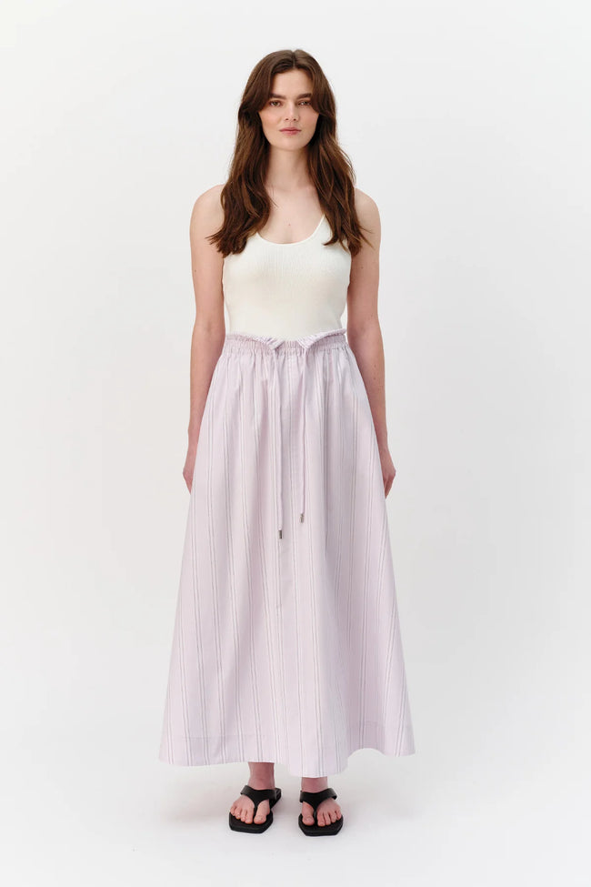 Lyle Skirt - Lavender Stripe-JOSEPHINE-P&amp;K The General Store