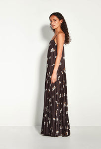 Betty Pleat Dress - Moonflower Twill - Golden-JULIETTE HOGAN-P&amp;K The General Store