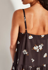 Betty Pleat Dress - Moonflower Twill - Golden-JULIETTE HOGAN-P&amp;K The General Store