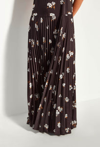 Betty Pleat Dress - Moonflower Twill - Golden-JULIETTE HOGAN-P&amp;K The General Store