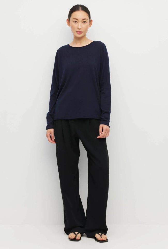JHL Crew L/S T - Navy-JULIETTE HOGAN-P&amp;K The General Store