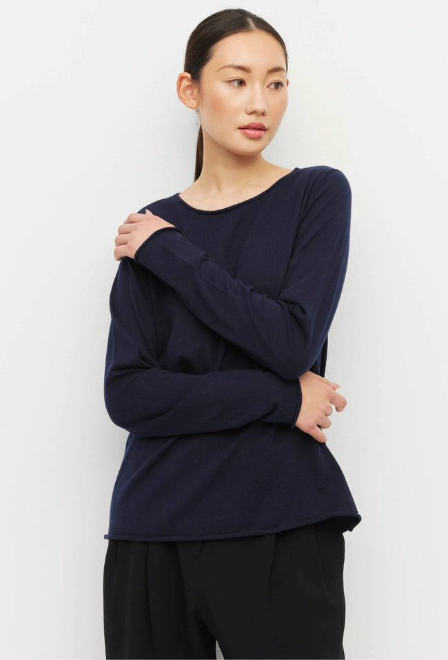 JHL Crew L/S T - Navy-JULIETTE HOGAN-P&amp;K The General Store