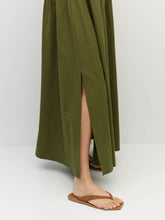 Load image into Gallery viewer, Lenni Dress - Crushed Cotton - Moss
