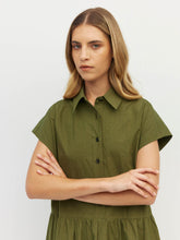 Load image into Gallery viewer, Lenni Dress - Crushed Cotton - Moss
