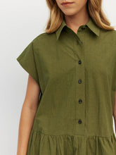 Load image into Gallery viewer, Lenni Dress - Crushed Cotton - Moss
