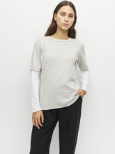 Load image into Gallery viewer, JHL Crew T - Cotton Cashmere - Soft Grey-JULIETTE HOGAN-P&amp;K The General Store
