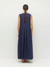 Load image into Gallery viewer, Romi Dress - Crisp Poplin - Navy-JULIETTE HOGAN-P&amp;K The General Store
