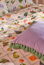 Load image into Gallery viewer, Velvet Tassel Cushion - Wisteria Lane-KIP &amp; CO-P&amp;K The General Store
