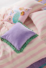 Load image into Gallery viewer, Velvet Tassel Cushion - Wisteria Lane-KIP &amp; CO-P&amp;K The General Store
