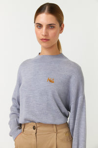 Teddy Jumper - Grey Marle-KATE SYLVESTER-P&amp;K The General Store