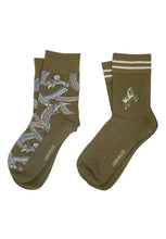 Load image into Gallery viewer, Carousel Socks - Green Multi - 2 Pack
