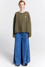 Load image into Gallery viewer, Runaway Girl Organic Cotton Crewneck Sweatshirt - Hunter Green-Karen Walker-P&amp;K The General Store
