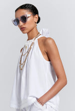 Load image into Gallery viewer, Scout Bow Back Top - White-KAREN WALKER-P&amp;K The General Store
