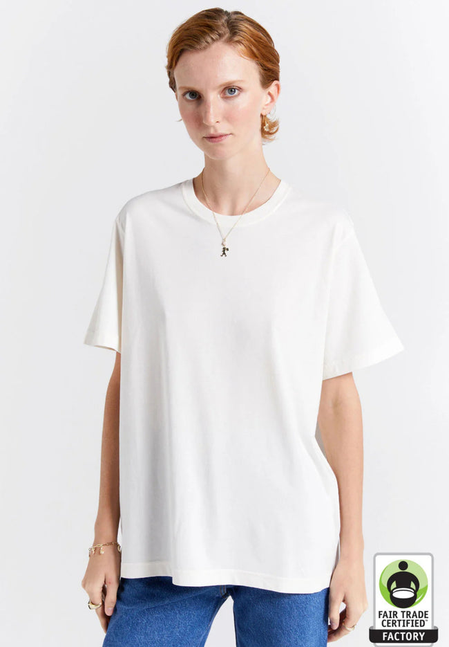 Classic Organic Cotton T-Shirt - Ecru-KAREN WALKER-P&amp;K The General Store