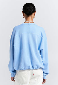 Runaway College Organic Cotton Crewneck Sweatshirt - Blue-KAREN WALKER-P&amp;K The General Store