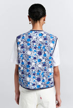 Load image into Gallery viewer, Quilted Drift Vest - Blue/Multi-KAREN WALKER-P&amp;K The General Store
