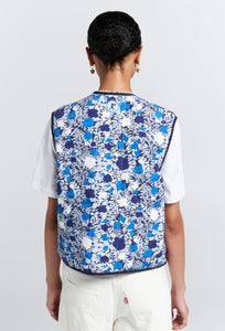 Quilted Drift Vest - Blue/Multi-KAREN WALKER-P&amp;K The General Store