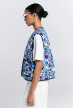 Load image into Gallery viewer, Quilted Drift Vest - Blue/Multi-KAREN WALKER-P&amp;K The General Store
