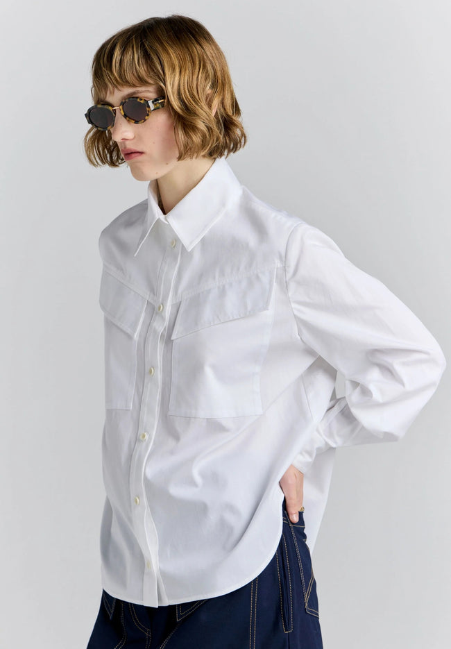 Squire Shirt - White-KAREN WALKER-P&amp;K The General Store