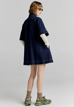 Load image into Gallery viewer, Tempest Dress - Navy-KAREN WALKER-P&amp;K The General Store
